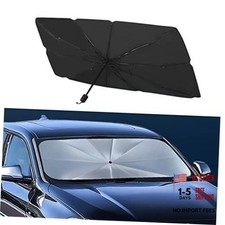 Car Windshield Sun Shade Umbrella, Foldable UV Rays Protector Heat Block