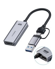 Hagibis USB3.0 Video Capture Card with 100W PD HDMI to USB/USB Small, UHC07P