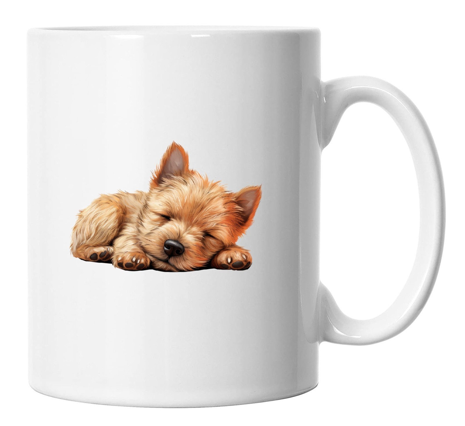 Norwich Terrier Mug Sleeping Laying Down, Norwich Terrier Dog Lover Gift