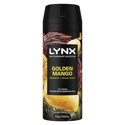 Lynx Fine Fragrance Premium Body Spray Golden Mango 150ml