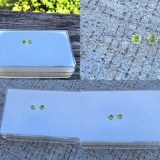 Peridot Pair of 3.5mm Rounds Loose Stones
