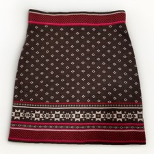 Krimson Klover Skirt Womens size Medium Southwestern Merino Wool Knit Pull x