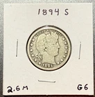 1894 S Barber Quarter G Full Rims Silver *Free S/H After 1st Item*