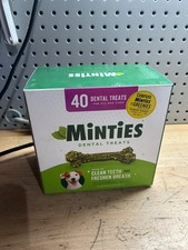 Minties Dental Dog Treats 32oz   Pet Breath Freshening Chews, 40ct-NEW UNOPENED