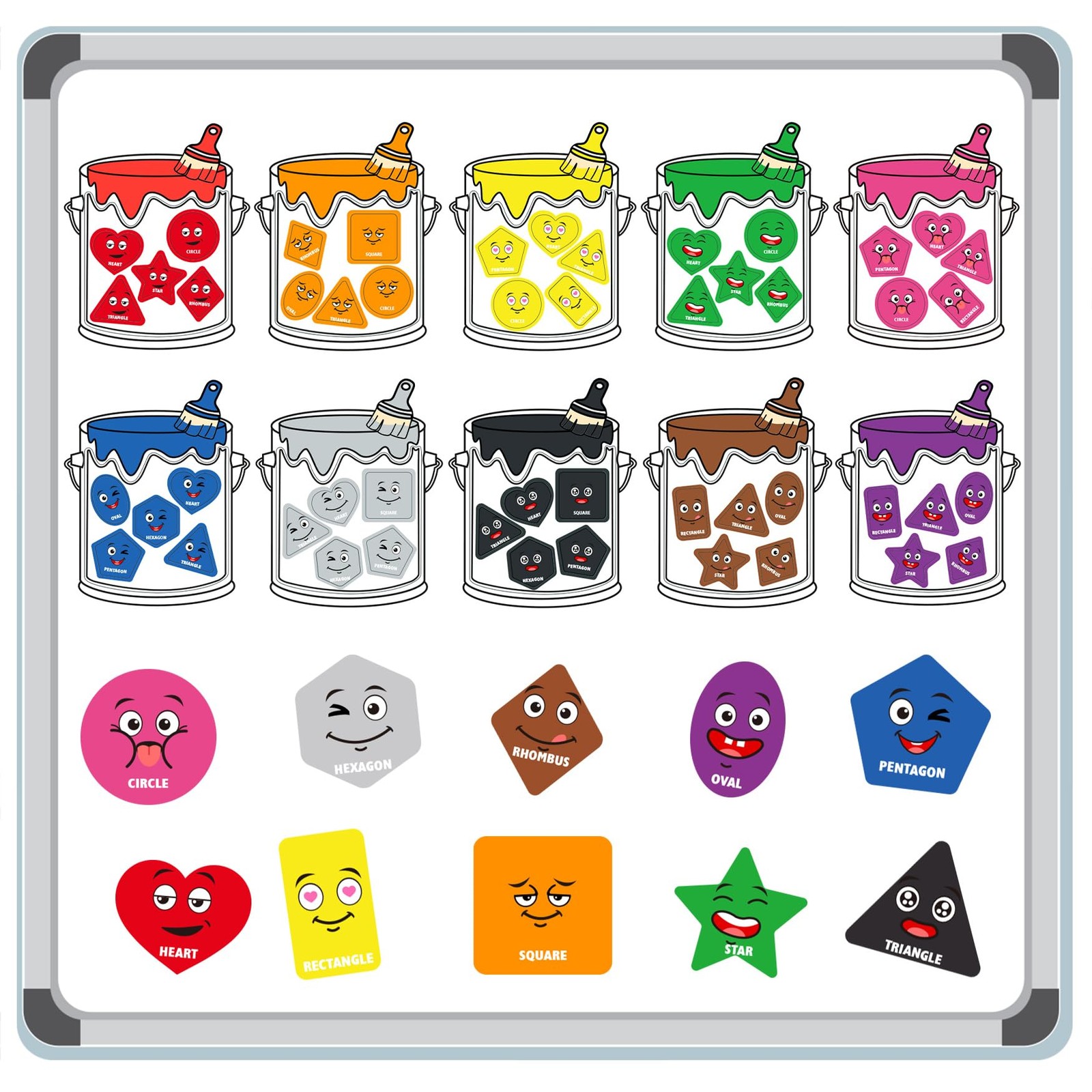 Magnetic Shape & Color Sorting Toys for Toddlers Fridge Magnets