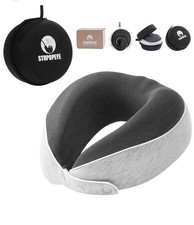 U-Shaped MemoryFoam Portable Travel Pillow Neck Support Head Rest Airplane Sleep