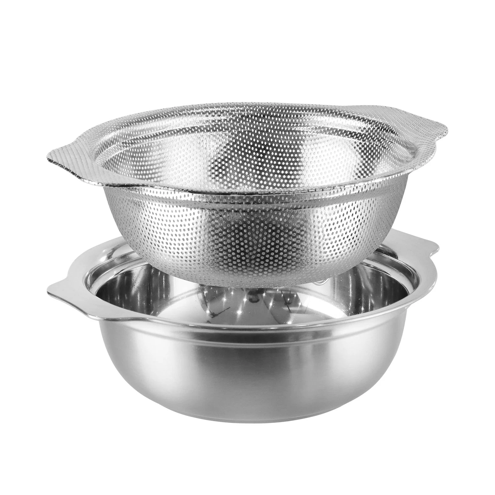 Extra Large 5.5QT Stainless Steel Colander, Large Capacity Rice Colander with...