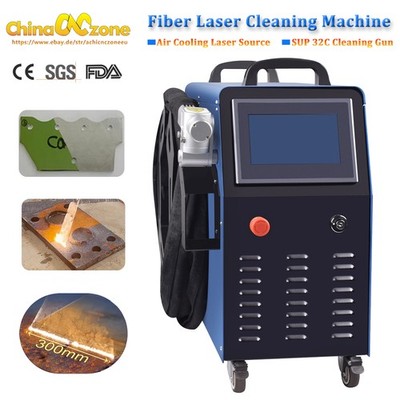 Tragbare Luftkühlung 1500W 2000W Laserreinigungsmaschine Rostfarbenöl entfernen