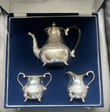 Vintage Solid Silver Tea Set marked 1106 grams mint