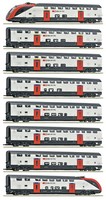 Roco 7700007 8-Tlg. Set: Fernverkehrs-Doppelstockzug Rabe 502, Sbb | Ep.Vi