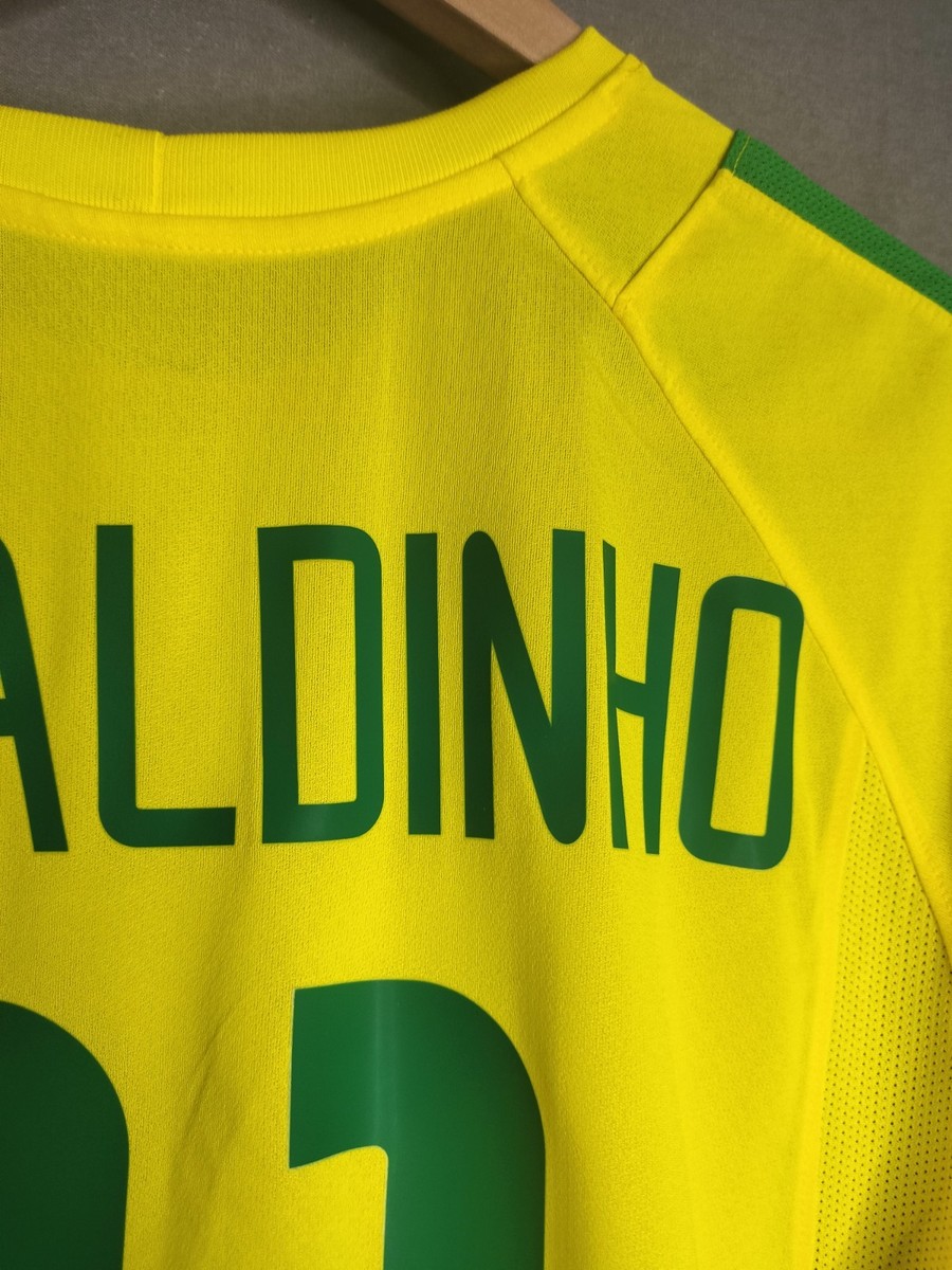 MINT Ronaldinho 10 M BRAZIL national team 2002 FOOTBALL JERSEY