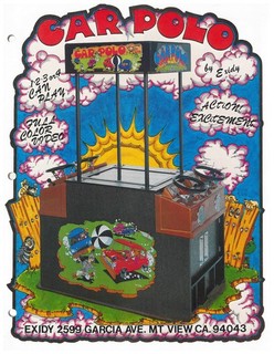 Car Polo Exidy Video Arcade Flyer / Brochure / Ad