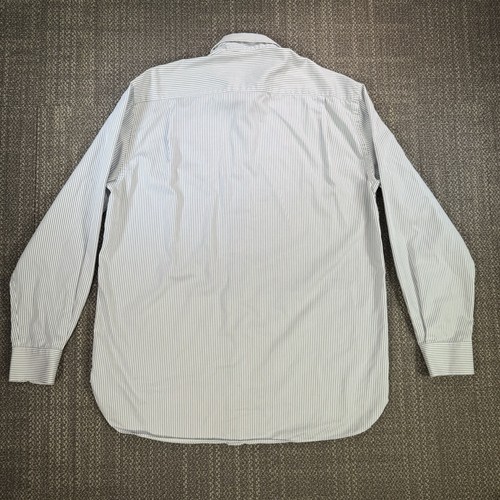 Armani Le Collezioni Camicia Uomo 15,5/39 Rigato Bianco Grigio Carriera Lusso Italia - Foto 3 di 24