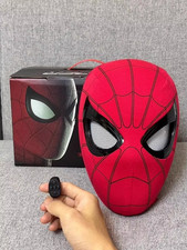 Spider-Man Mask Moving Arachnid Eyes Chin Control Eyes Helmet Masks Props Gift