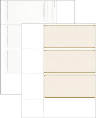 #ad Computer Check Paper Blank Personal Wallet Checks 3 on a Page Compatible wit $19.99