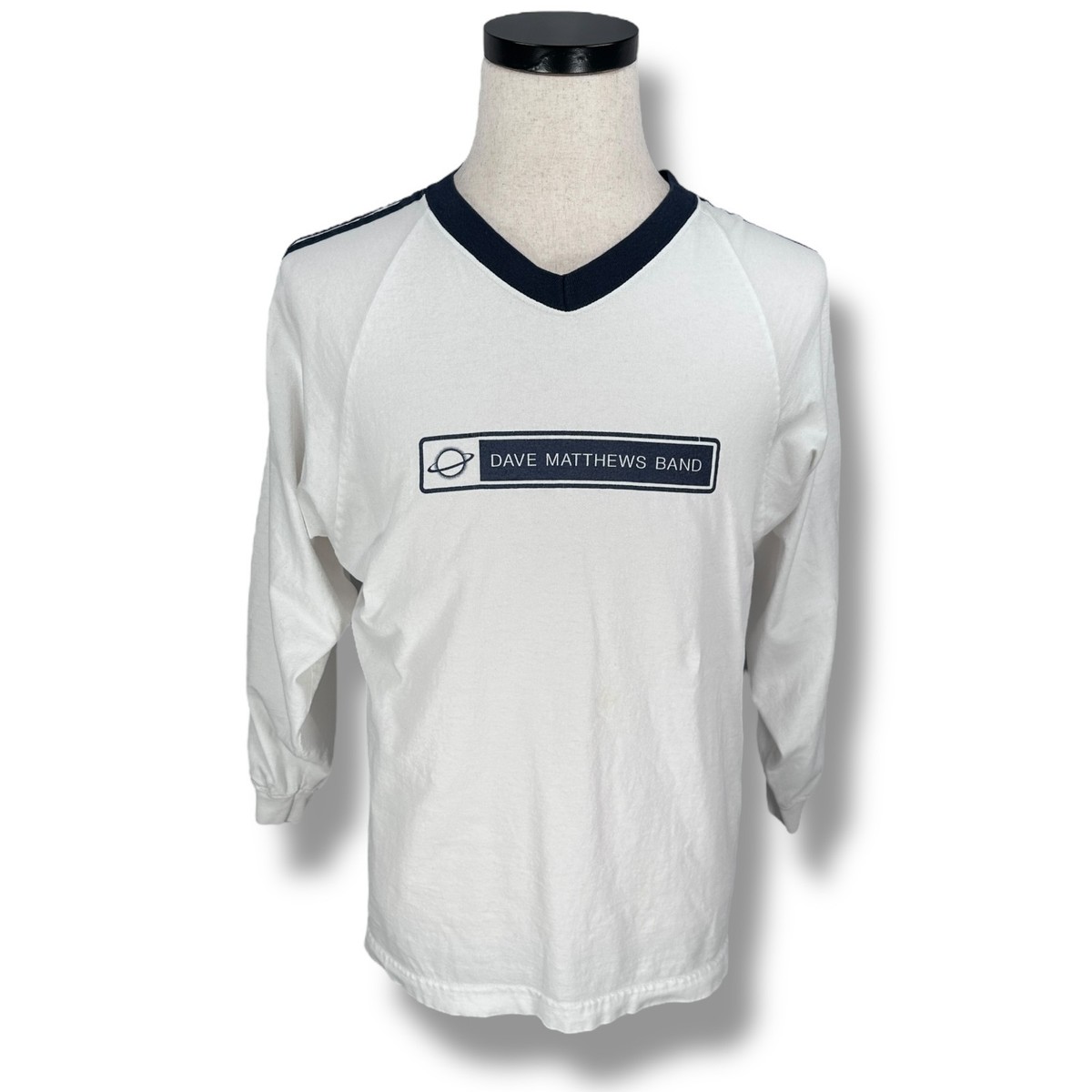 Vintage Dave Matthews Band T-Shirt Men’s Medium White Long Sleeve USA Band  Tee