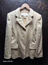 Escada Cream Color Cashmere Blazer Size 8