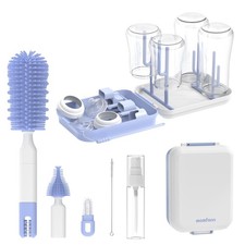 Baby Bottle Brush Set,8 in 1 Magnetic Design Cleaner Bottle Brush Kit with Si...