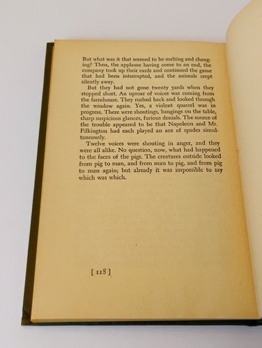 Animal Farm By George Orwell 1946 First Edition Green HC - Picture 6 of 6