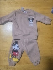 Disney Baby Mickey Mouse  Pluto 2 Piece Sweat Suit Size 0-3 Months