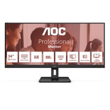 AOC AOC U34E2M Monitor PC 86,4 cm (34") 3440 x 1440 Pixel Wide Quad HD Nero