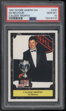 1991 Score American #430 - Ed Belfour - Calder Trophy - PSA 10