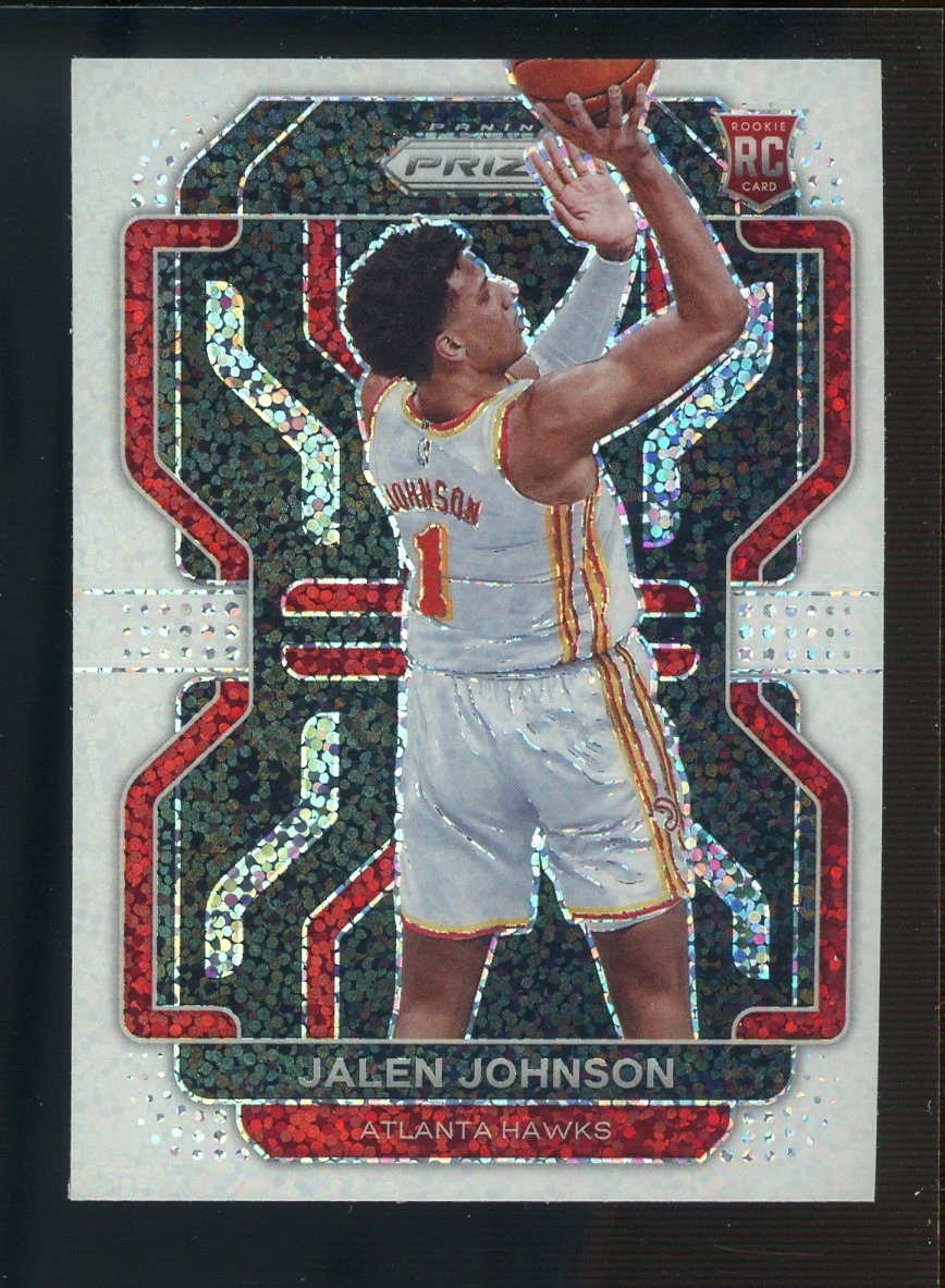 2021-22 Panini White Sparkle Prizm #305 Jalen Johnson Hawks RC Rookie SSP