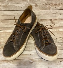 OLIVER SWEENEY Gray Brown Suede Lace Up TrainersSneaker Shoes Men's Size 9 NICE 