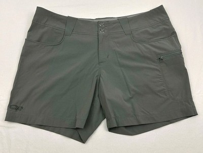 Outdoor Research Womens Cargo Hiking Shorts Size 10 Gray Measure 33x5.5