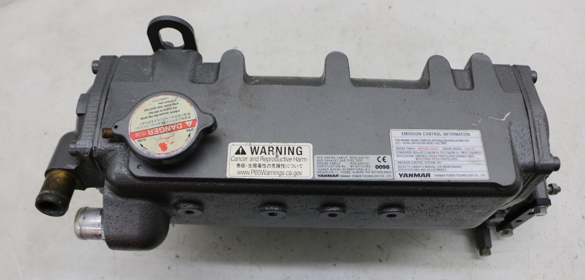 129677-44000 Genuine OEM Yanmar 4JH 4JH100 / 4JH80 Water Cooler