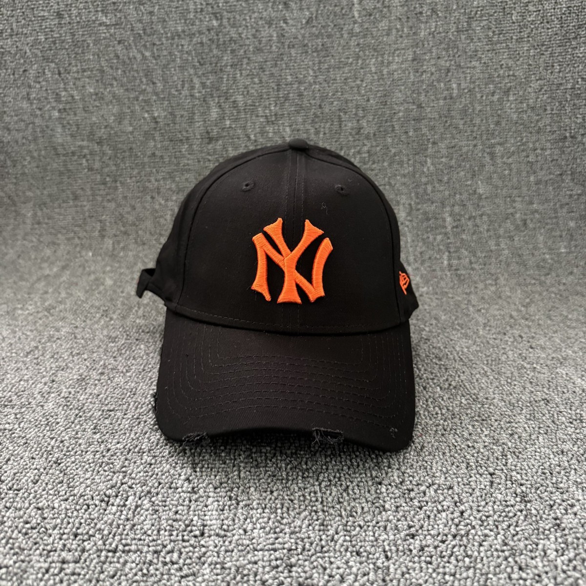 New Era New York Yankees MLB Strapback Hat Black Orange