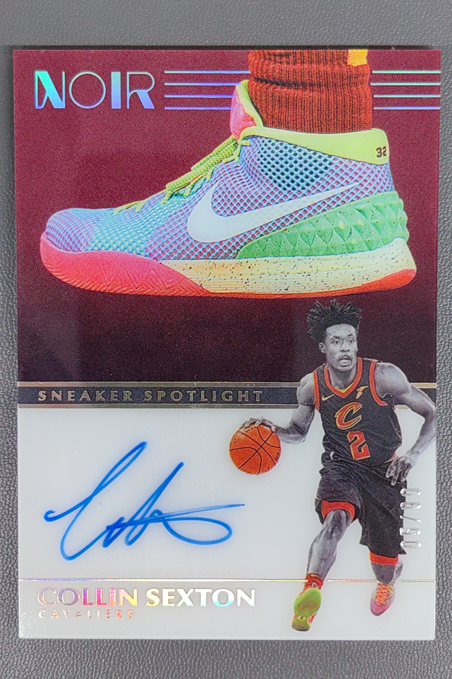 2019-20 Panini Noir Collin Sexton Sneaker Spotlight Auto /99 #SNS-CS Cavaliers