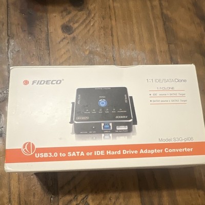 FIDECO S3G-PL06 USB 3.0 to SATA IDE Adapter Converter One Touch Backup
