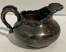 Vintage James W. Tufts Boston Quadruple Sliver Plate Creamer Engraved #2234