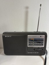 Vintage Sony ICF-36 Weather TV FM AM 4 Band Portable Radio Tested And Working