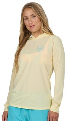 Salty Crew Heatwave Women's Hooded Sun Shirt - Banana - New