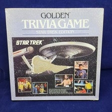 Vintage Golden Trivia Game #4162 -Star Trek Edition 1985 Complete