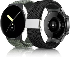 2 Pack Nylon Strap Compatible with Google Pixel Watch 3 41mm  2