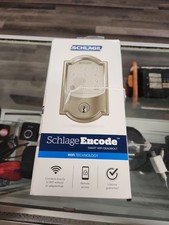 Schlage Encode SmartWi-FiDeadbolt Camelot Trim Satin Nickel BE489WBCAM619openbox