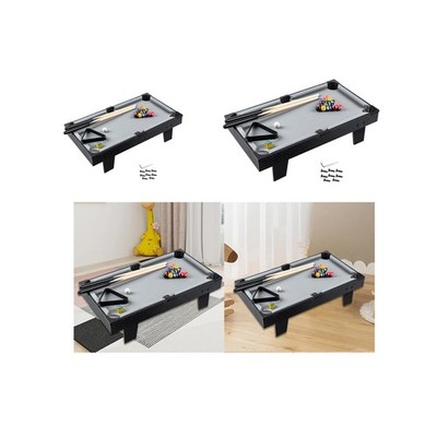 Mini Tabletop Pool Tisch Set 2 Billard Queues Dreieck Rack Billard Spiel