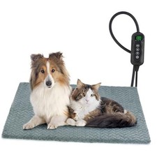 Pet Heating Pad for Dogs, Waterproof Cat Heating Pad with Large 35"x24" Grey