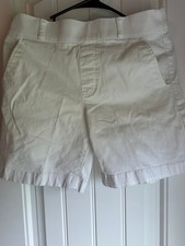 Gloria Vanderbilt Shape Effect White Women's Shorts Size 4 Cotton Casual