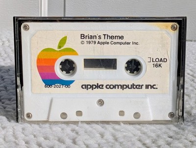 1979 Apple II Computer Software Programs Cassette - Brian's Theme & Phone List