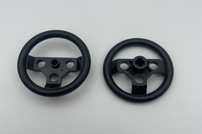 2x LEGO  2741 4125213 Technik Lenkrad groß Schwarz Black