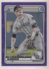 2020 Bowman Draft Chrome Purple Refractor 20/250 Jack Blomgren #BD-162 a1o