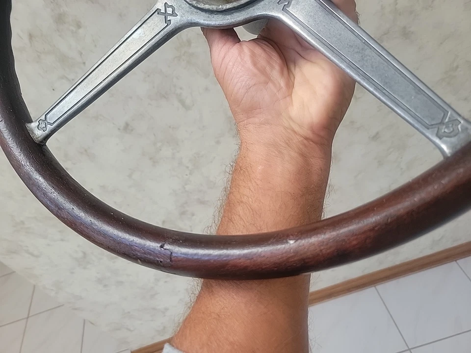 1928 BUICK Standard Six, VOLANTE de alumínio gravado, Hot Rod, Rat Rod - Imagem 3 de 4