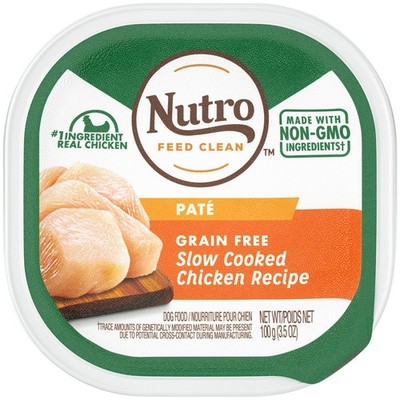 Nutro Grain Free Slow Cooked Chicken Adult Pate Dog Food, 3.5 Oz. 791360 Nutro