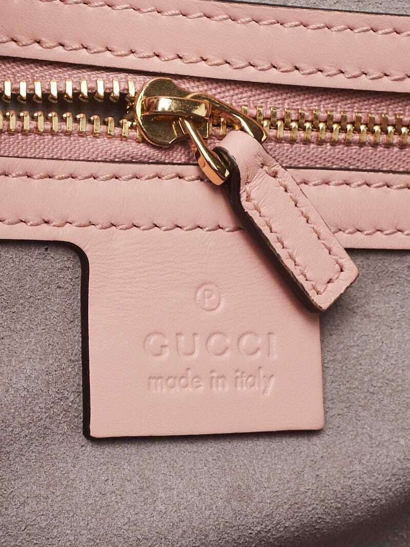 Gucci Pink Smooth Calfskin Leather Nymphaea Small Top… Gem