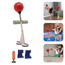 Dual Suction Cup Boxing Training Ball Floor Mount Non-slip 6 Adjustable Gears
