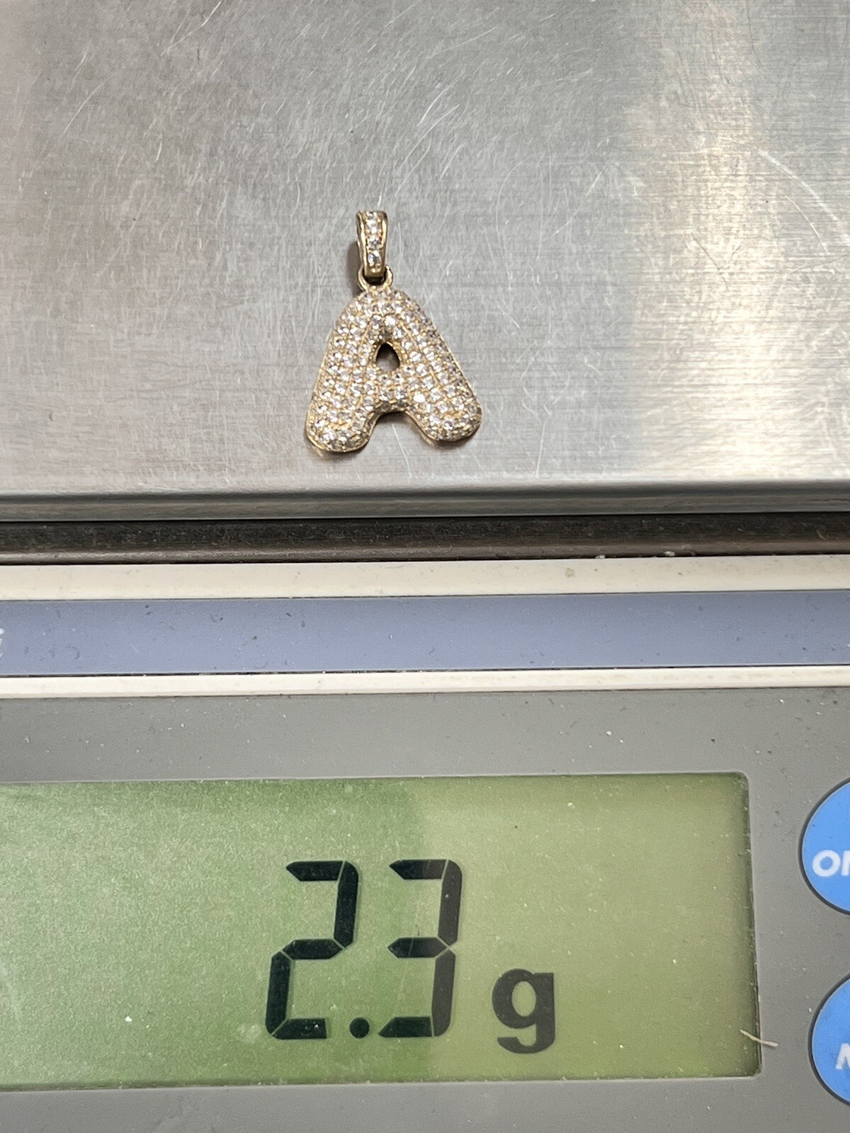 Gorgeous 10K Solid Yellow Gold Initial A Charm Pe… - image 8